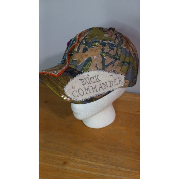 Pinky Bolle Camo Buck Commander Bling Embroidered Colorful Fashion Hat - Picture 2 of 7